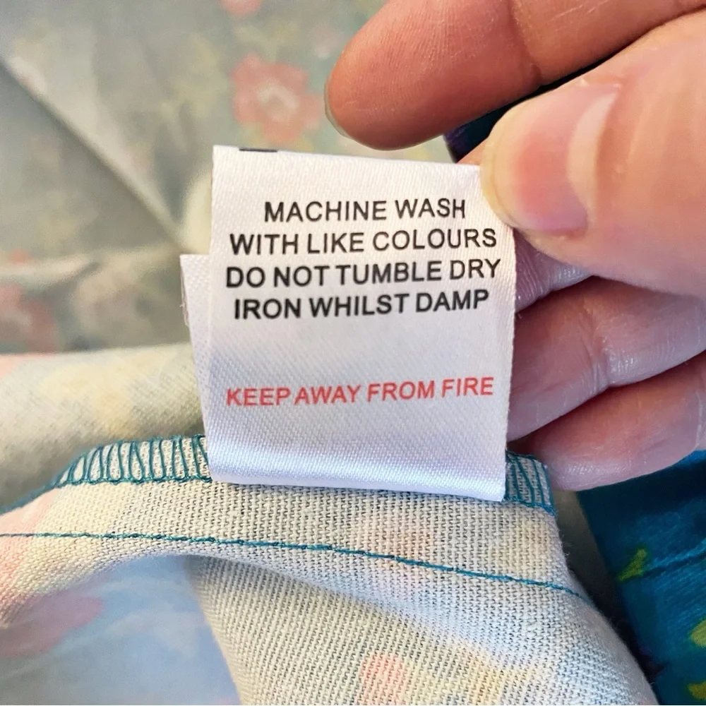 Lindy Bop Lana Teal Floral Party Dress NWT Rockabilly Size 6 - Picture 13 of 13